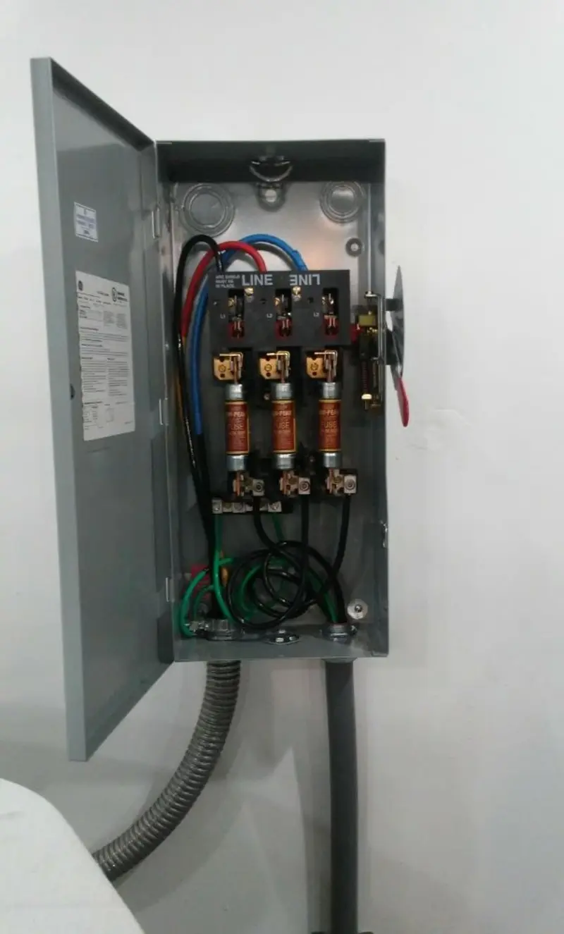 Three-phase disconnect switch installed for Electrical Wiring & Rewiring in Saugerties